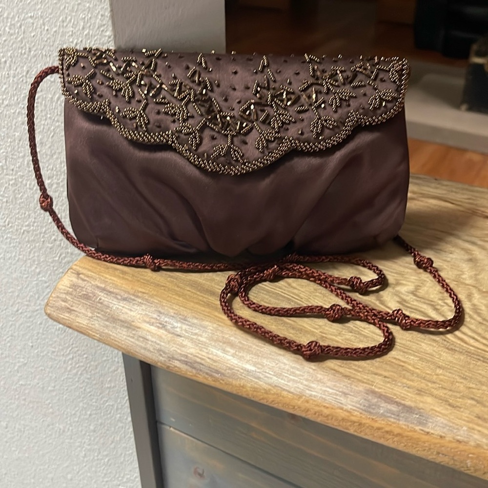 Walborg Beaded Silk Clutch Or Crossbody